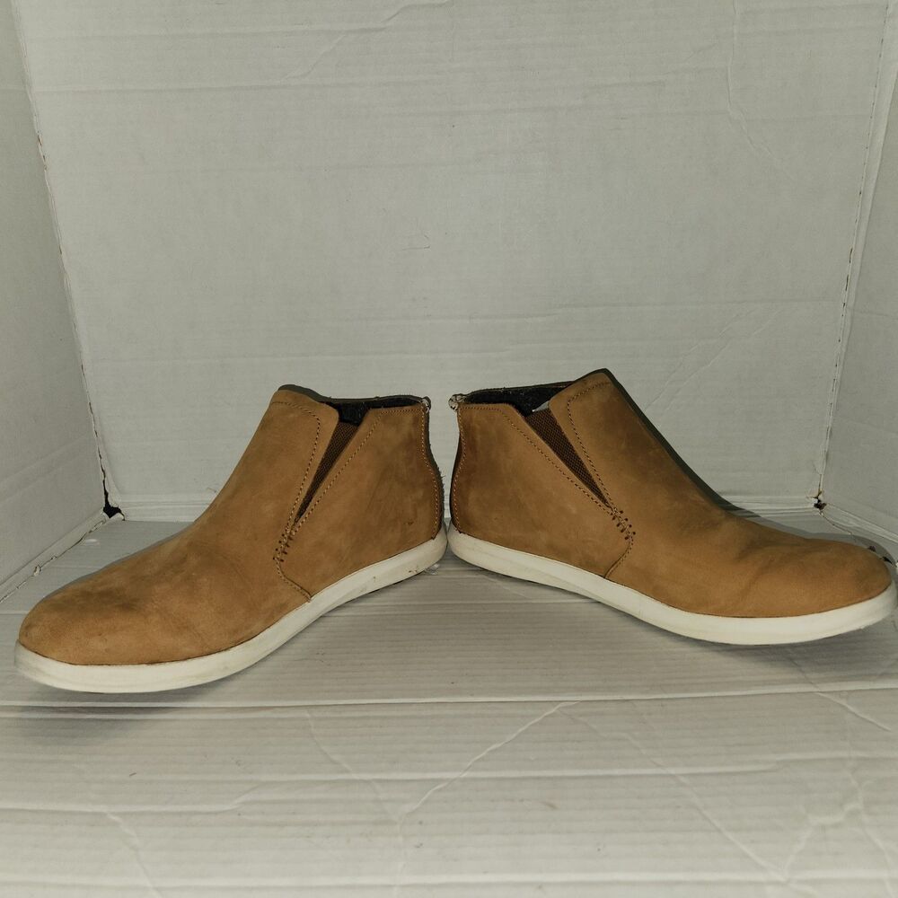 Olukai Hawai'Iloa Manu Hope Leather Ankle Booties Ankle Womens 11 Chestnut Brown
